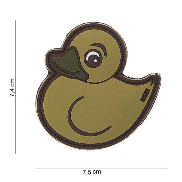 Embleem 3D PVC Rubber Duck beige