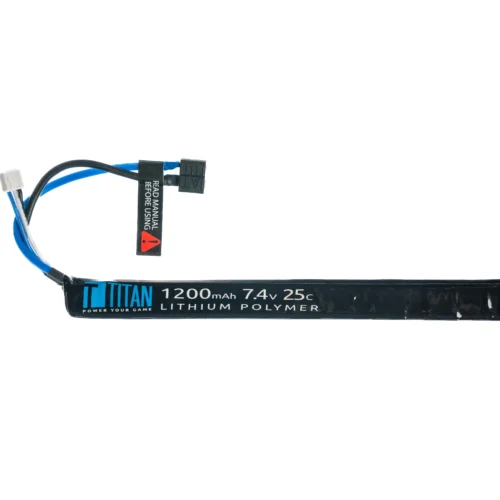 Titan LiPo 1200mAh 7.4v 25C AK Style Stick T-Plug (Deans)