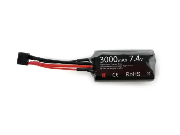 3000mAh 7.4v Brick T-Plug