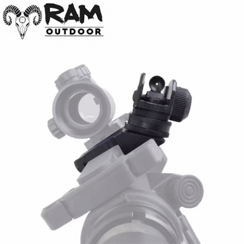 RAM Tactical | Airsoft 45° Offset Flip Up Sights | Black