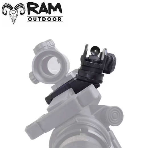 RAM Tactical | Airsoft 45° Offset Flip Up Sights | Black