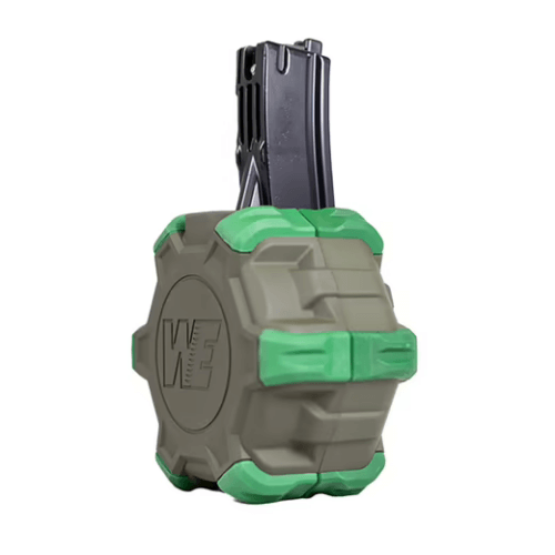 WE | Drum Magazine MP5 Apache Series | 350 Rounds | Green | Gas