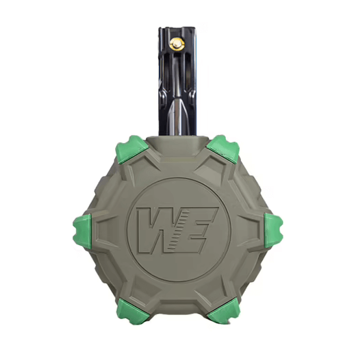 WE | Drum Magazine MP5 Apache Series | 350 Rounds | Green | Gas