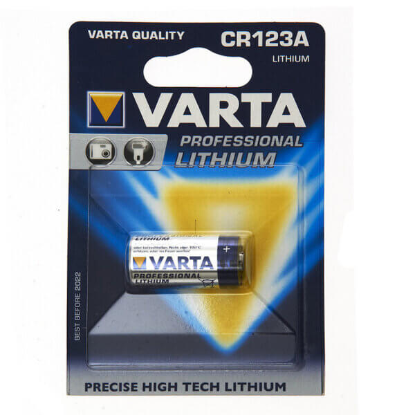 Varta photo-battery CR123A