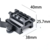 1_inch_rail_mount_riser_with_45_rail_quick_detachable_metal_2 Matel |1 Inch Rail Mount Riser with 45° Rail (Quick Detachable)