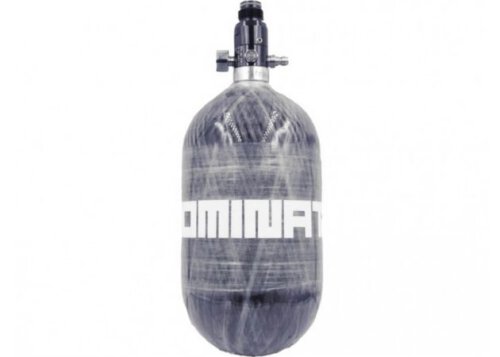 hpa_tank_dominator_68_4500_carbon_1_liter_310_bar_with_pressure_gauge_1_ HPA Tank Dominator 68/4500 Carbon 1 liter 310 bar met Manometer