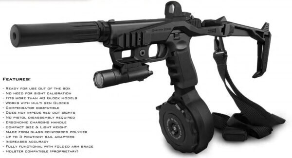 RECOVER TACTICAL 20|20 Stabilizer Kit-B Zwart