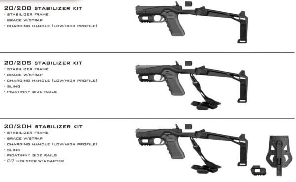 RECOVER TACTICAL 20|20 Stabilizer Kit-B Zwart